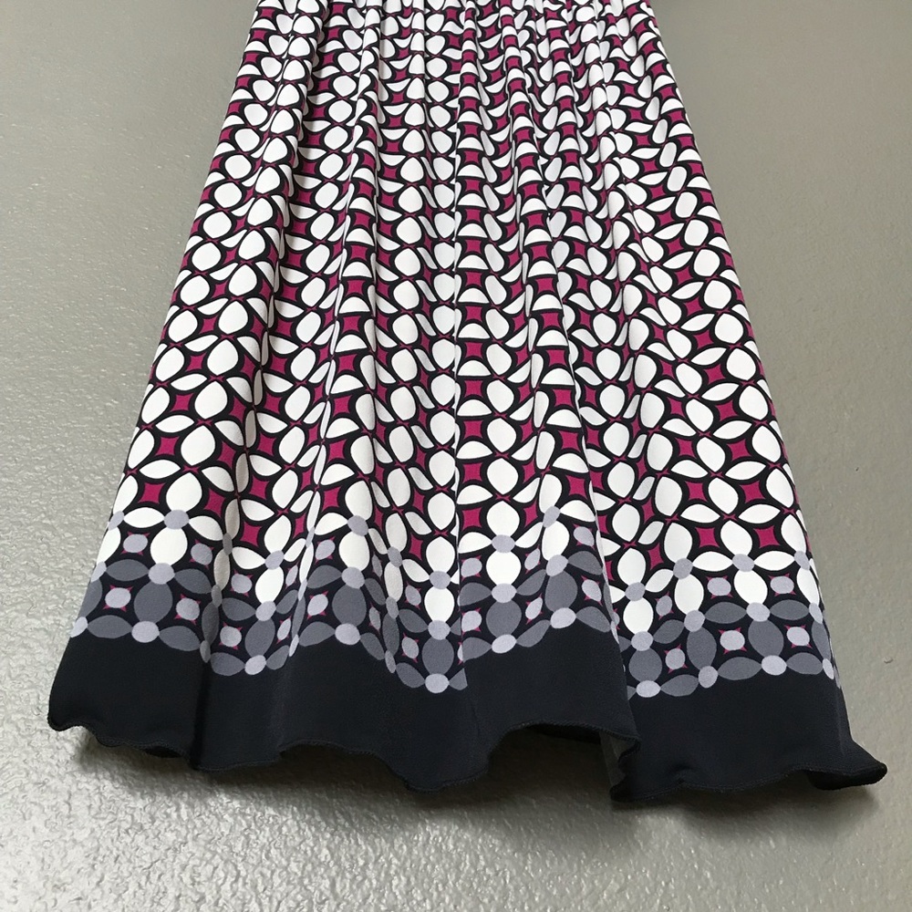 Max Studio Patterned Midi Dress Small - image 3